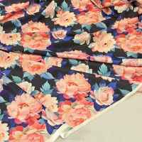 Матовый стрейч атлас Linda c принтами Матовый стрейч атлас Linda c принтами