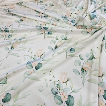 Армани шелк стрейч с цветочным принтом розы