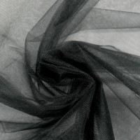 Фатин с блеском - Kristal Tul - цвет черный 40